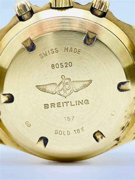 breitling orologio 80520|Vintage Breitling Watch 18k Yellow Gold Callisto Chrono Ref. 80520.